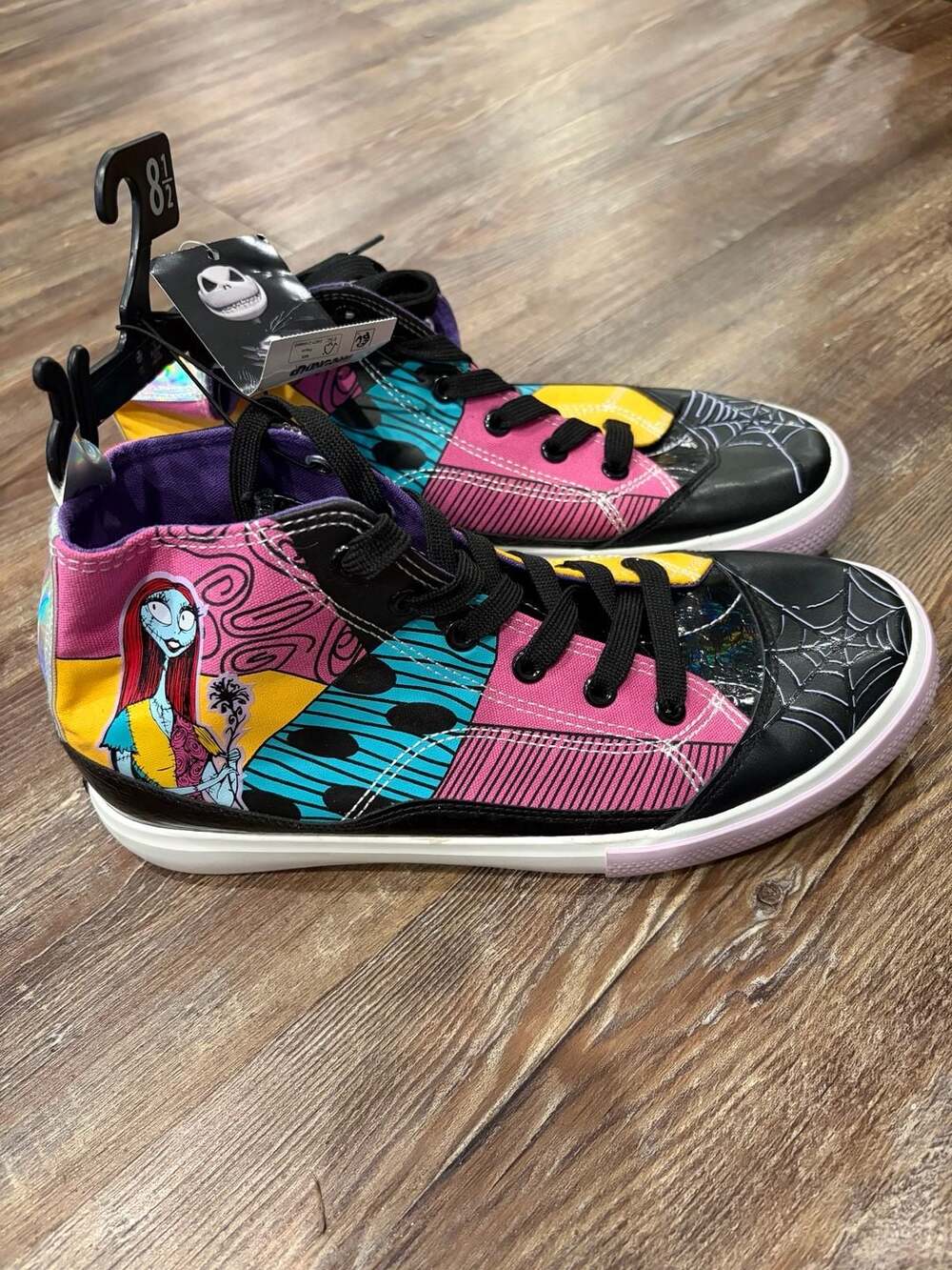 Ground Up The Nightmare Before Christmas High Top Sneakers Size 8.5 - Picture 2 of 4